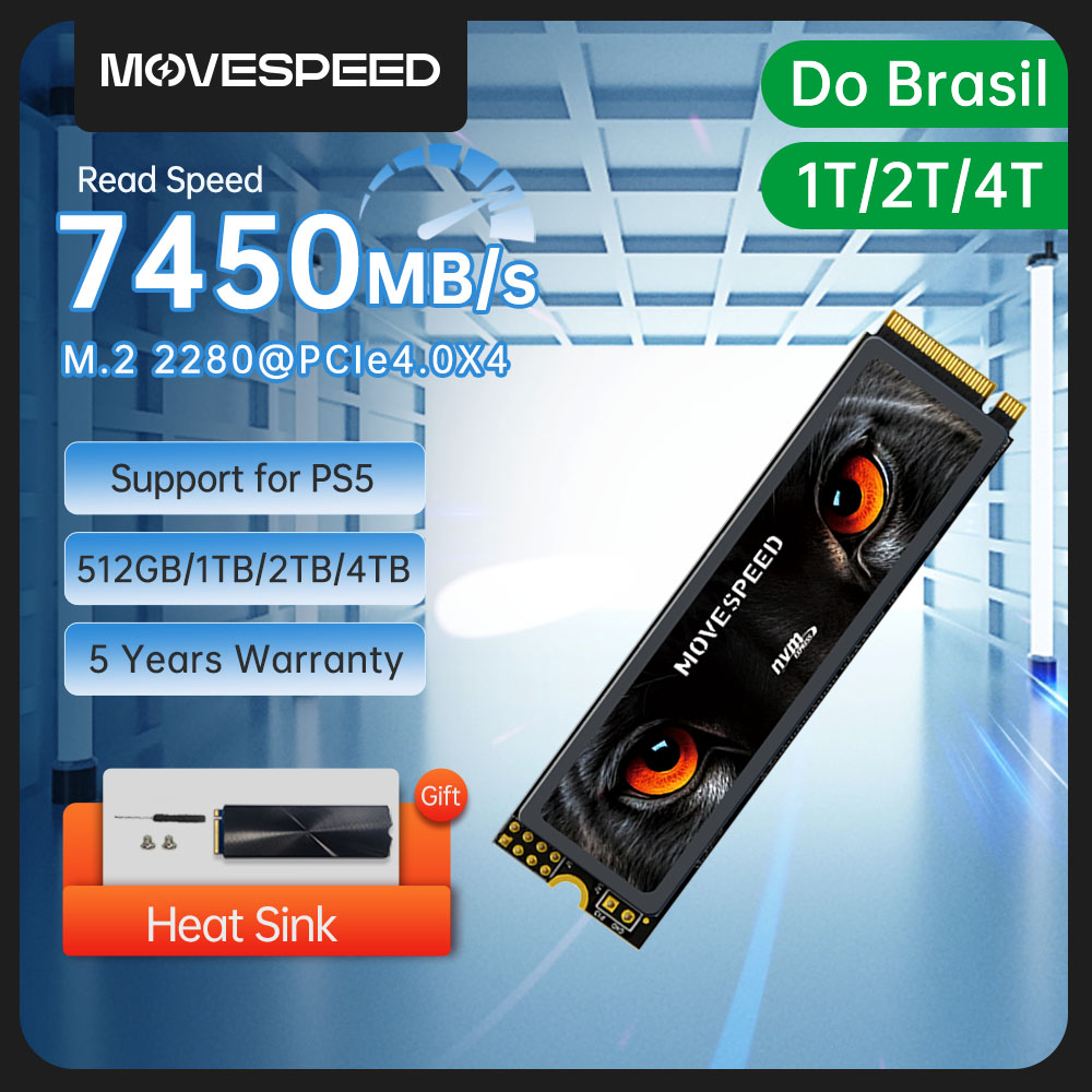 Samsung Ssd 980 Pro - MOVESPEED SSD NVMe M.2 7450, 2280