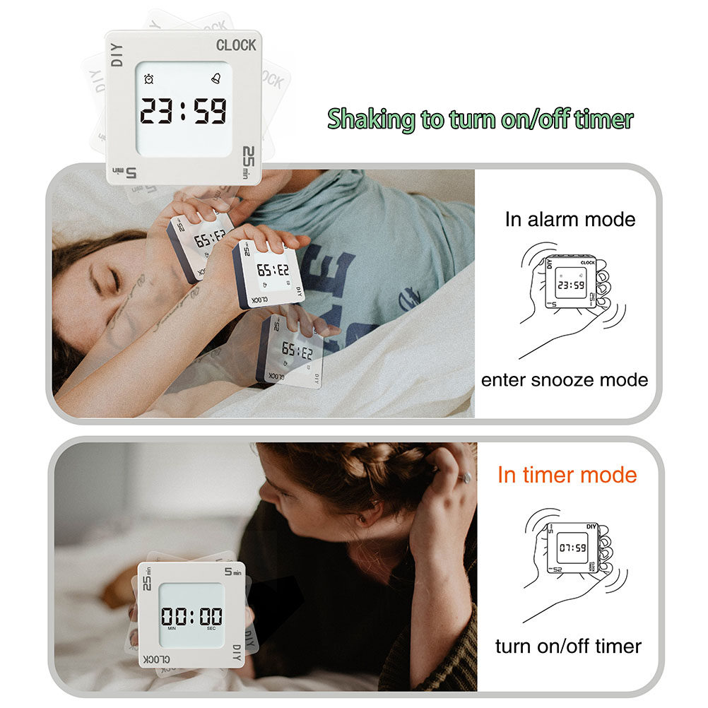 Digital Timer Countdown - Jam Alarm Digital Mini Portabel Kreatif