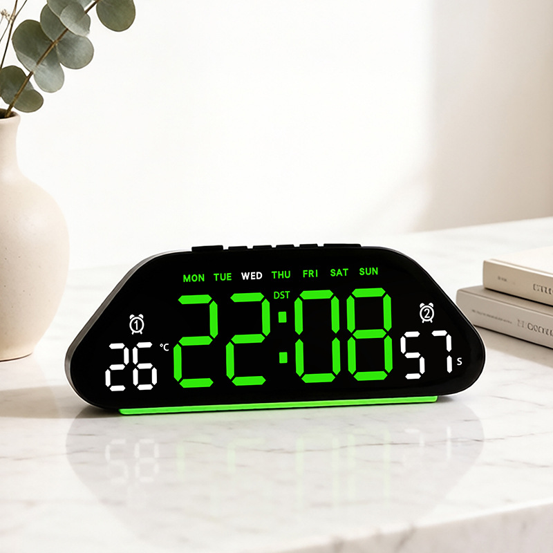 Digital Timer Countdown - Jam Alarm Digital LED Tampilan Suhu,