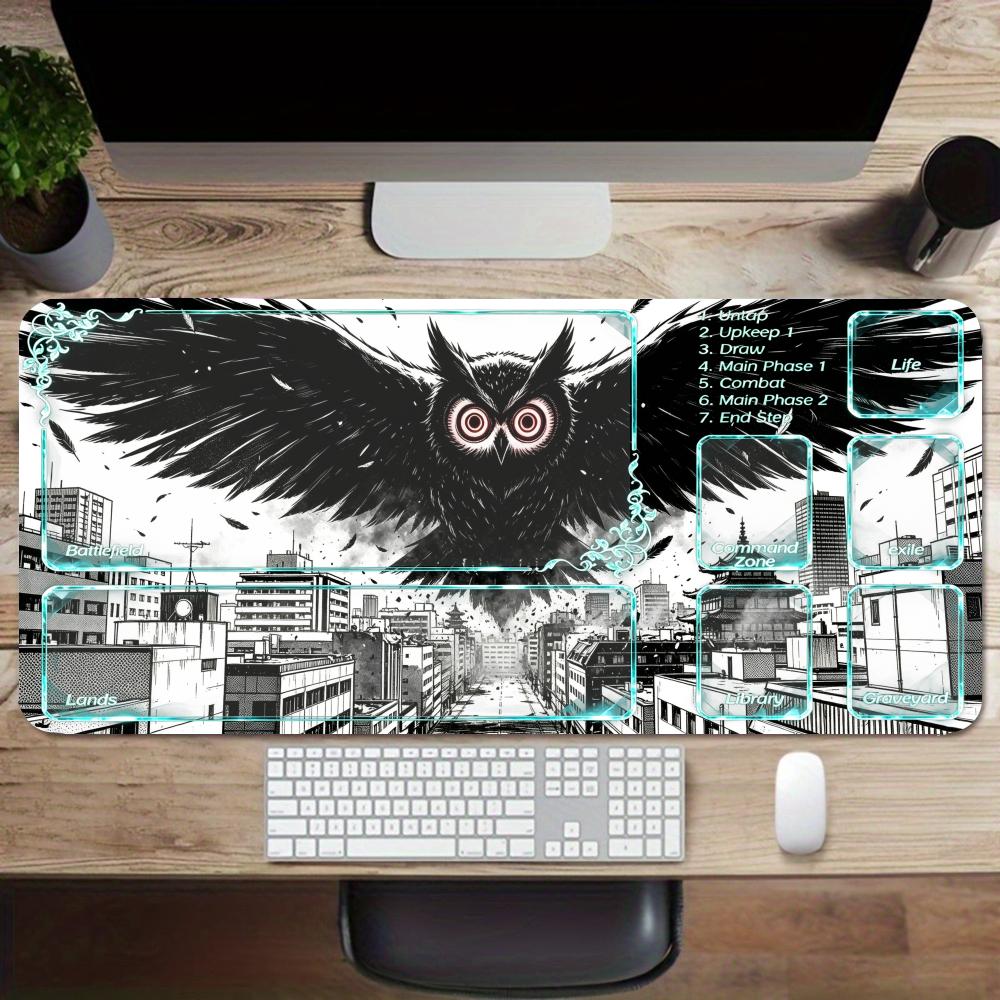 Office Tech Desk - Alas Mouse Ilustrasi Sci-Fi dengan Bingkai