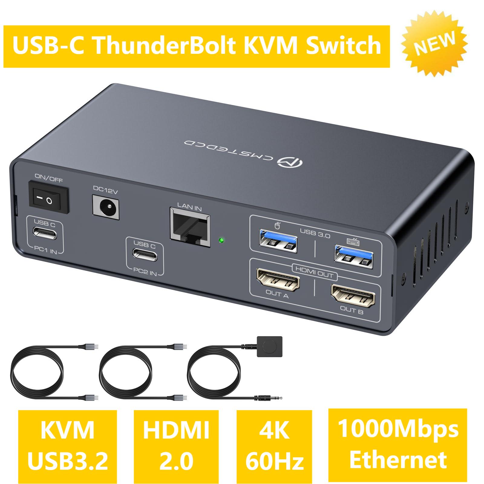 Docking Station Usb C - KVM USB C saklar KVM 2