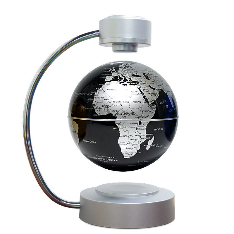 Office Tech Desk - Globe Levitasi Magnetik dengan Lampu LED,