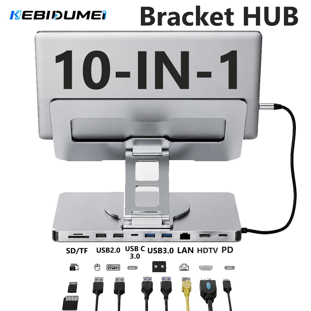 Gigabit Network Card - KEBIDUMEI 10 In 1 Braket Laptop