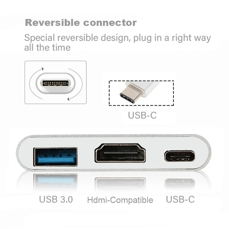 3 IN 1 USB PD HDMI Docking Sta - Docking Station Usb C ulasan dan harga