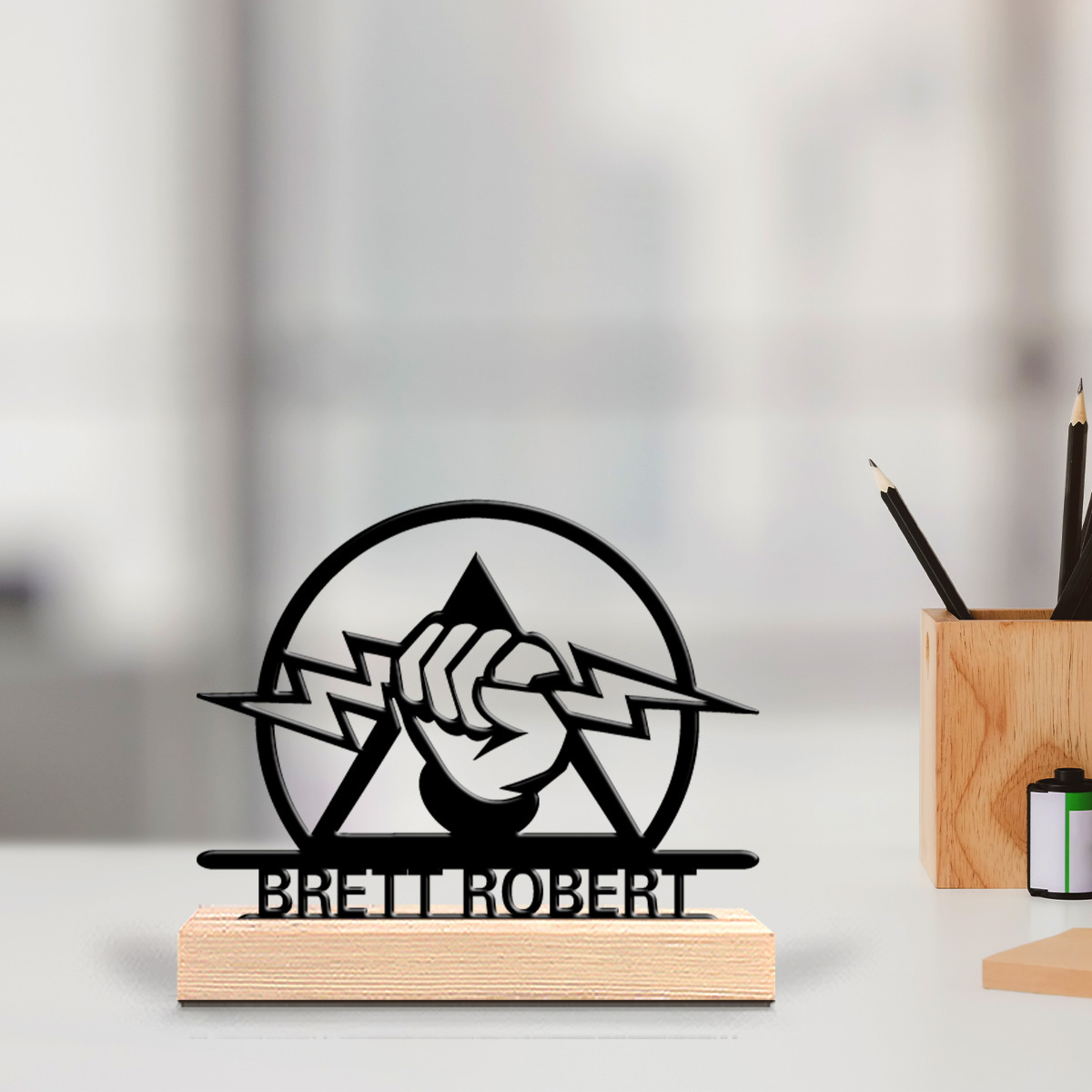 Papan Nama Meja Logam Teknisi  - Office Tech Desk ulasan dan harga
