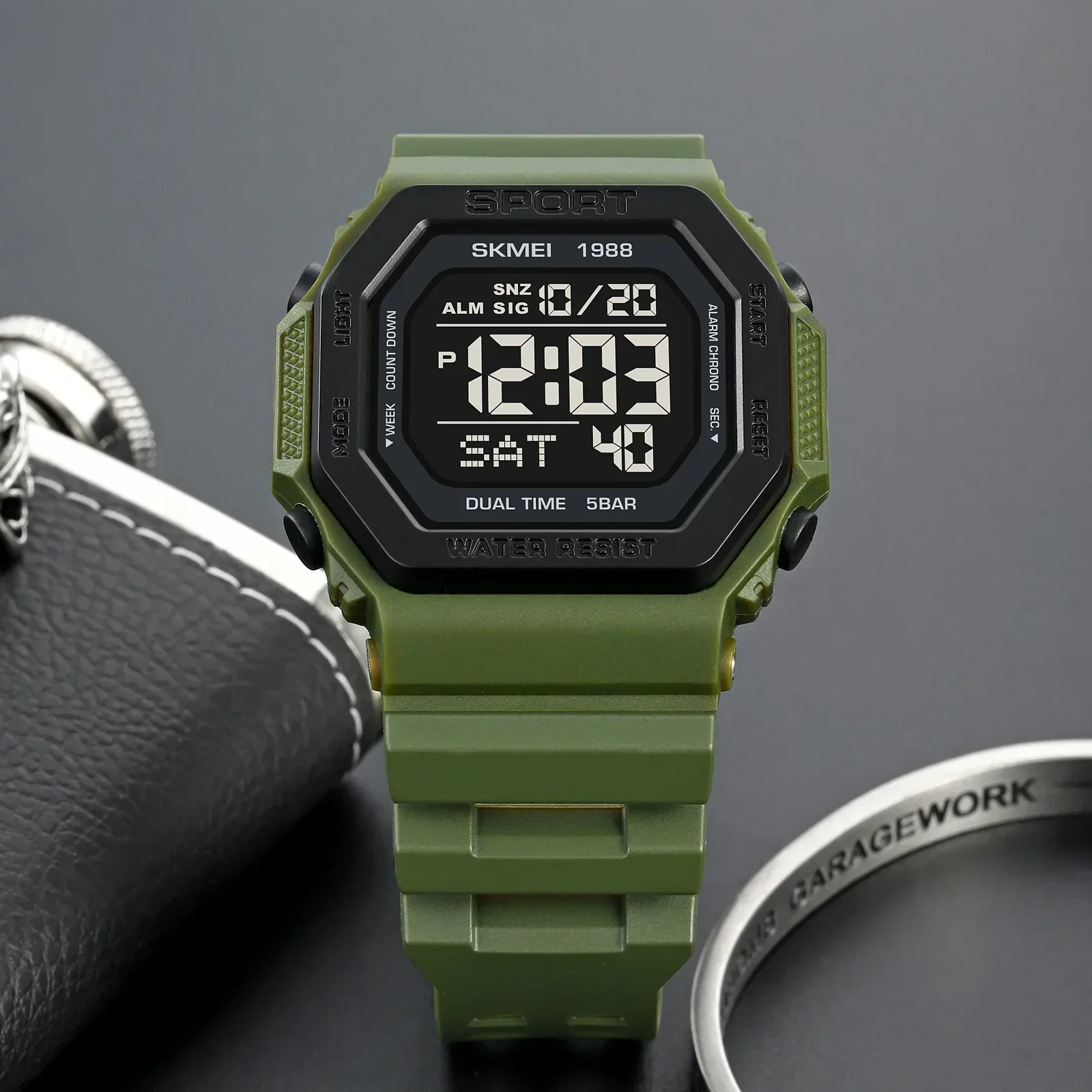 Skmei 1988 jam tangan militer  - Digital Timer Countdown ulasan dan harga