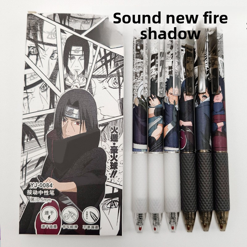 Pulpen Gel Anime Naruto Cetak  - Office Tech Accessories ulasan dan harga
