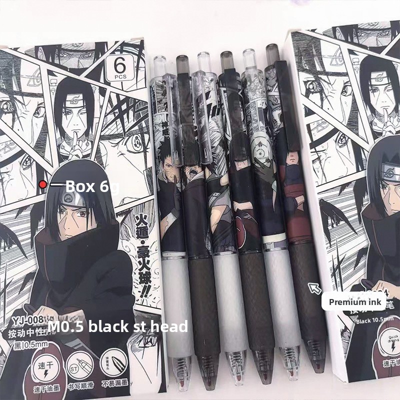 Pulpen Gel Anime Naruto Cetak  - Office Tech Accessories ulasan dan harga