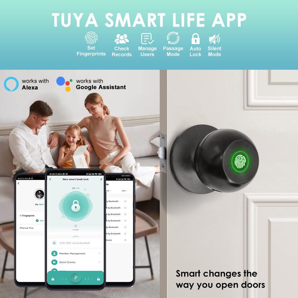Kunci Pintu Elektronik Tuya, K - Tech For Office ulasan dan harga