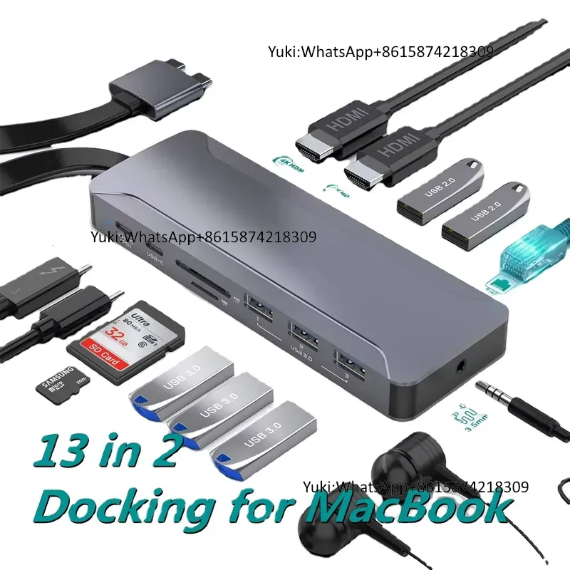 Docking Station 5 Hub USB C de - Docking Station Usb C ulasan dan harga