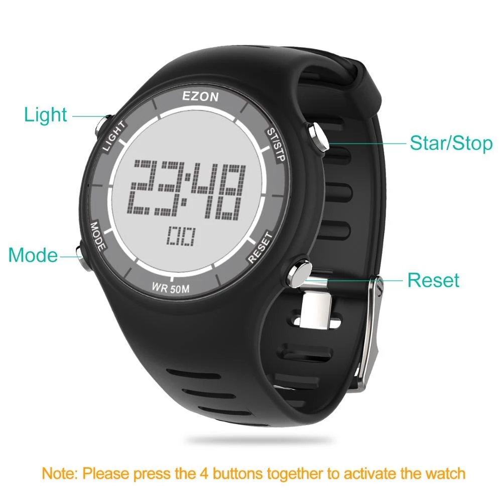 EZON Jam Tangan Olahraga Digit - Digital Timer Countdown ulasan dan harga