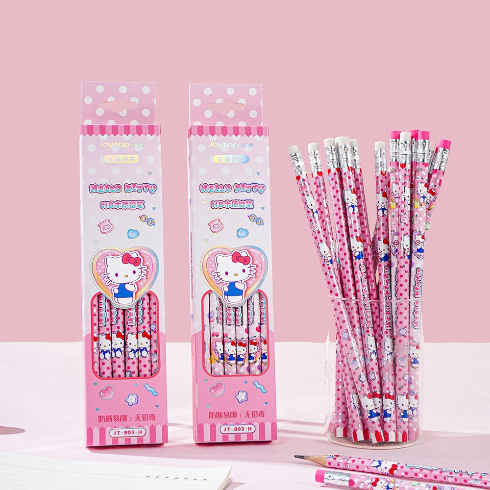 12 Buah Pensil HB Sanrio Hello - Office Tech Accessories ulasan dan harga