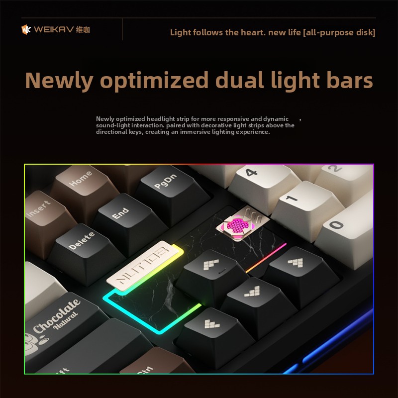 WEIKAV NUT108 Keyboard Mekanik - Tech For Office ulasan dan harga