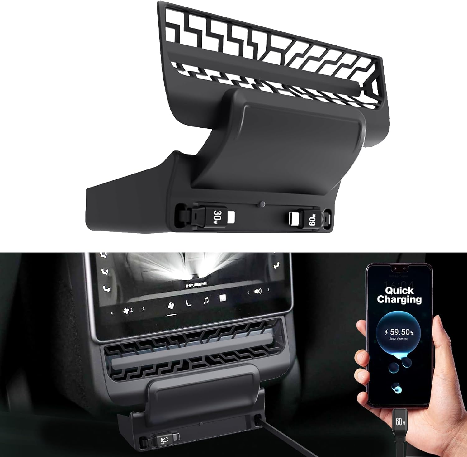 Untuk Tesla Model 3/Y 2021-202 - Docking Station Usb C ulasan dan harga