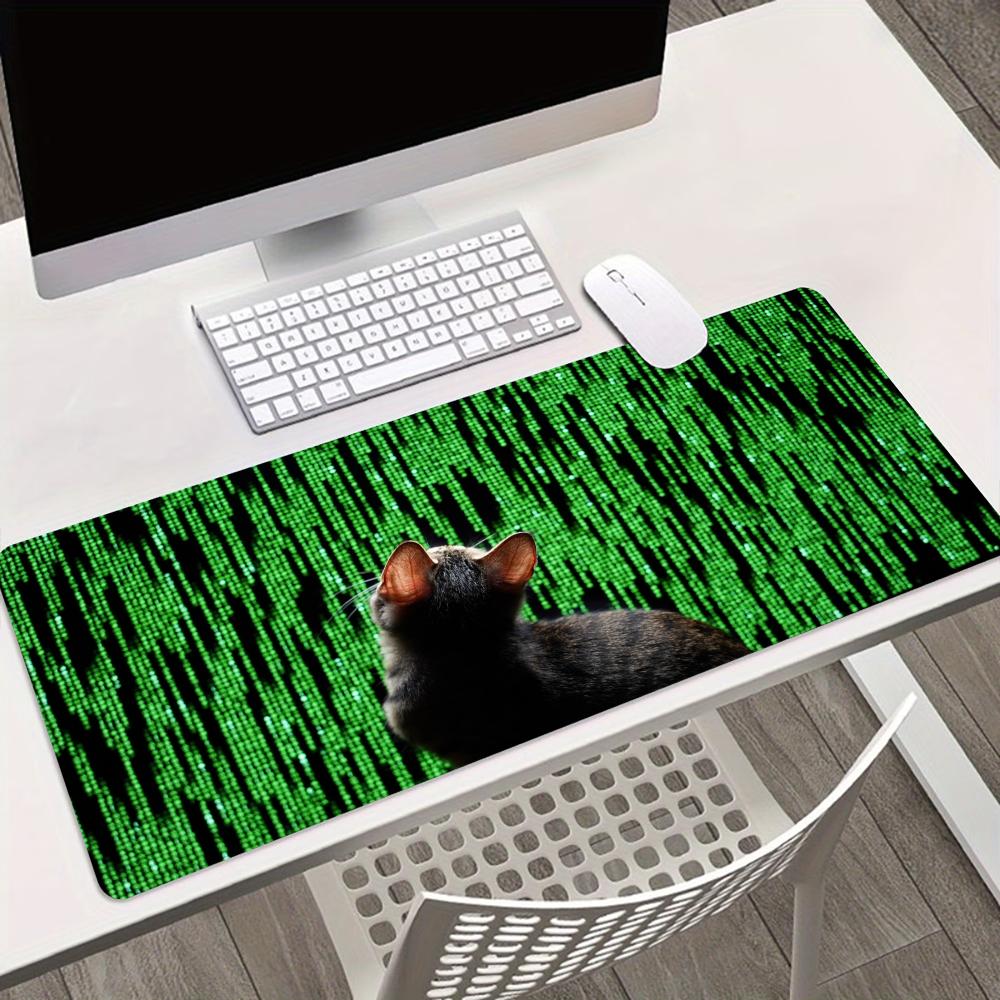 Tech Matrix Code Cat Art alas  - Office Tech Desk ulasan dan harga