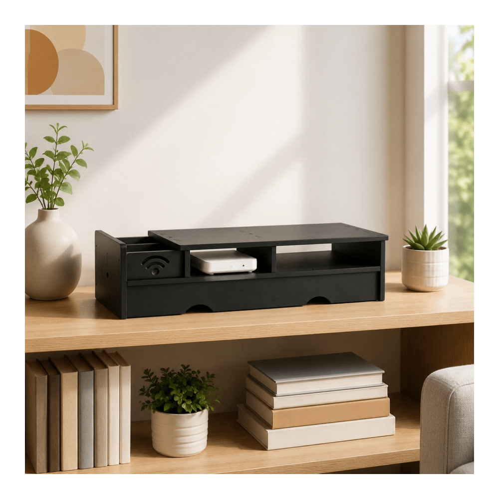 Kotak Penyimpanan Router WiFi  - Office Tech Desk ulasan dan harga