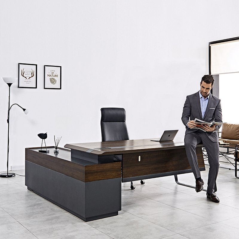 Desain Meja Kerja Kantor Kayu  - Office Tech Desk ulasan dan harga