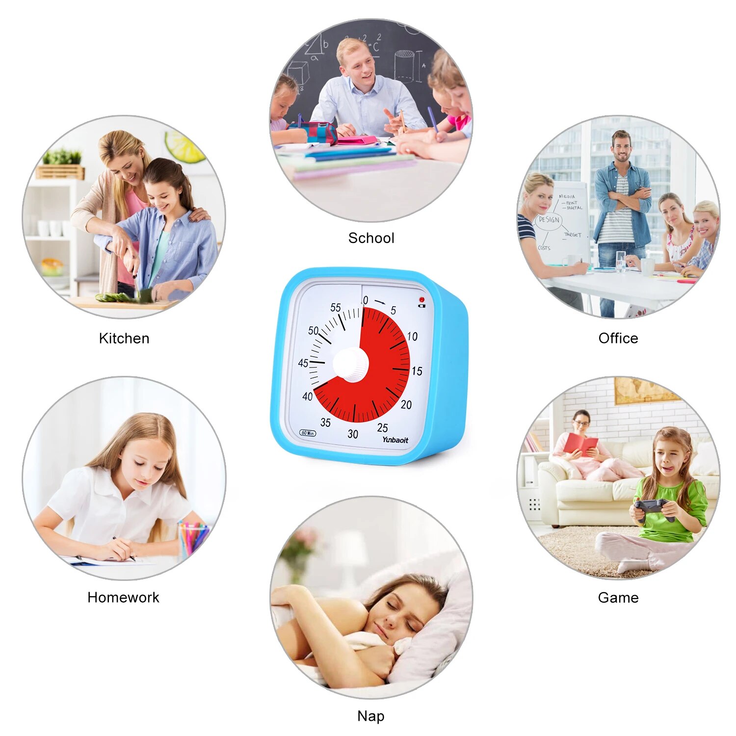Yunbaoit VT01 Timer Visual yan - Digital Timer Countdown ulasan dan harga