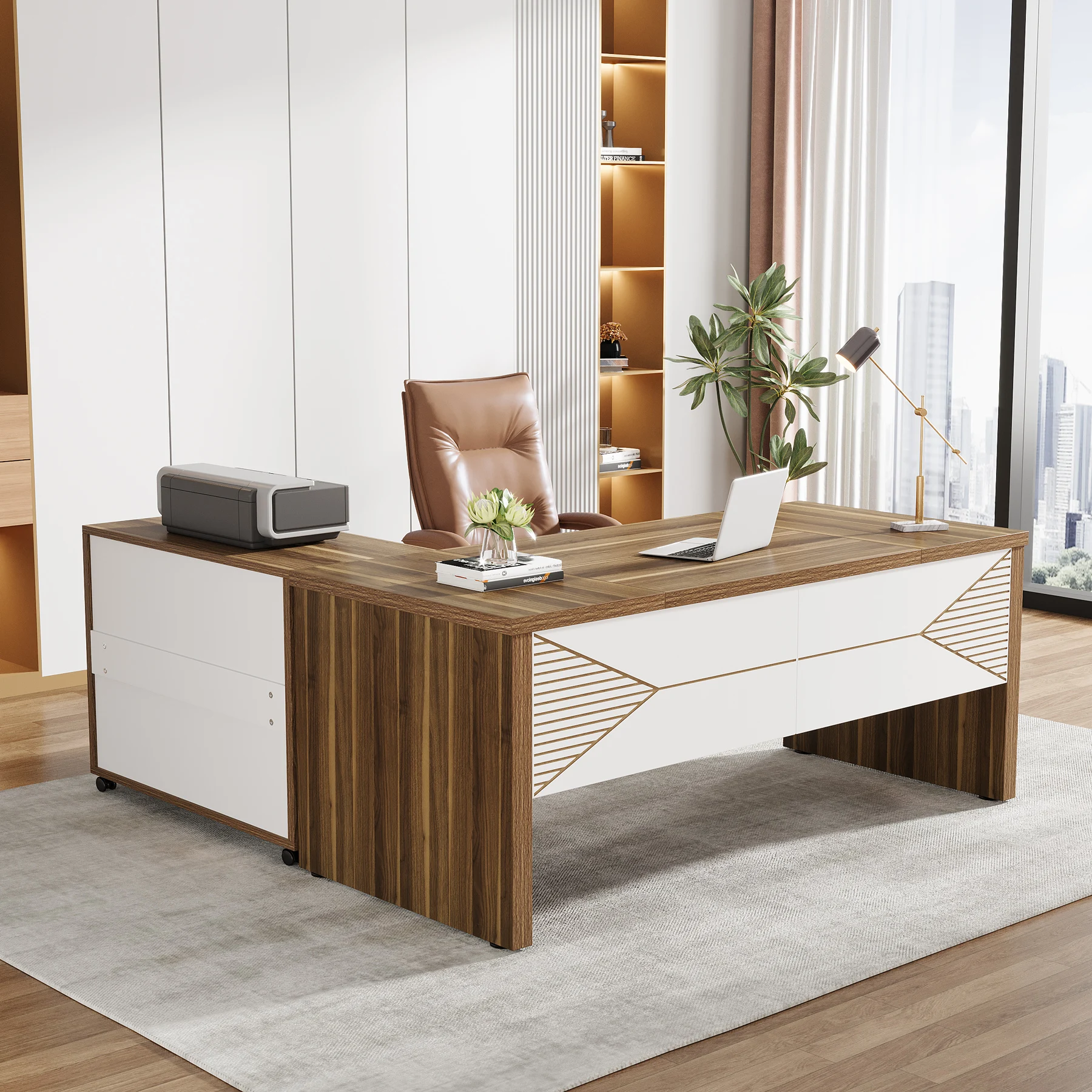 Tribesigns Mewah Modern Berben - Office Tech Desk ulasan dan harga