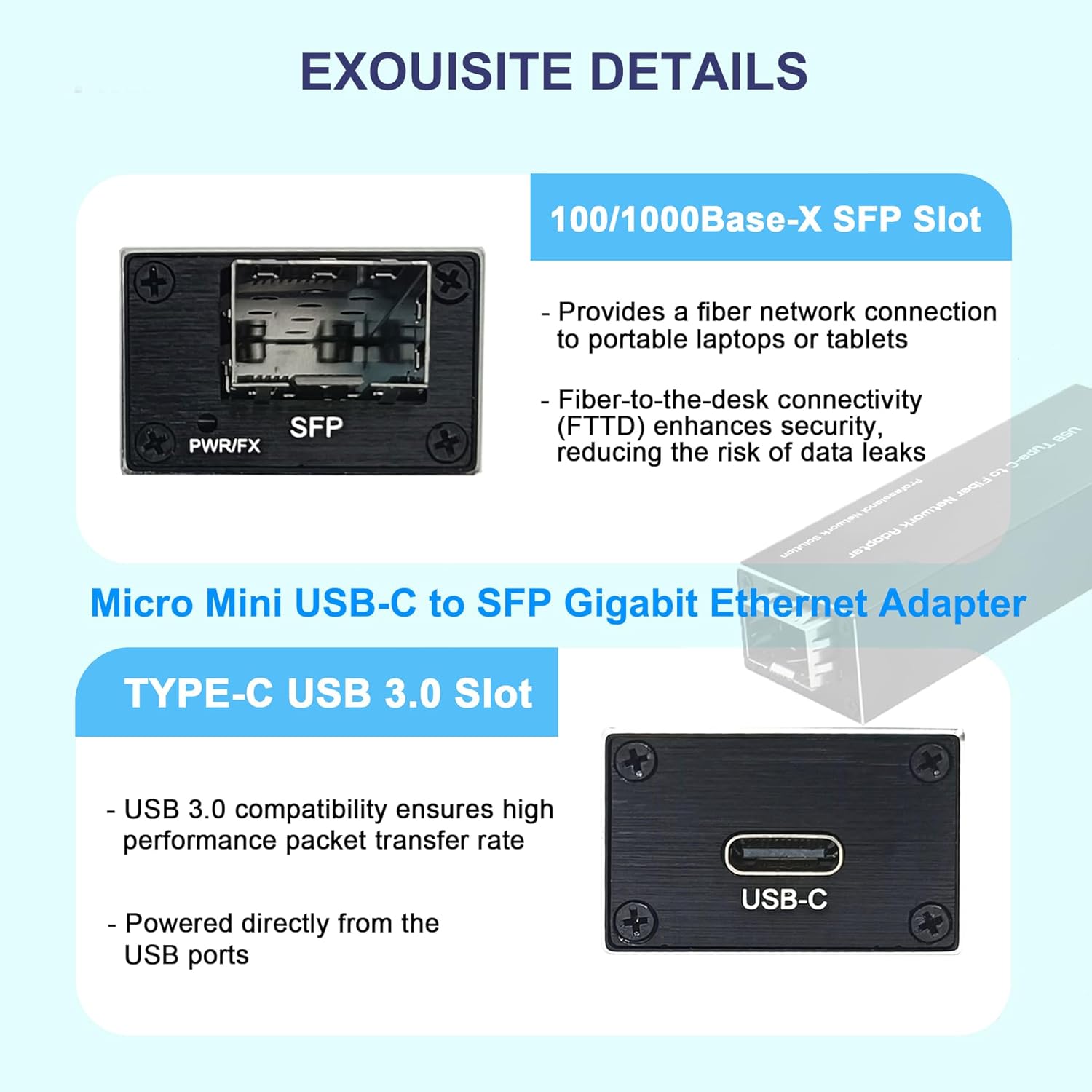 Adaptor USB 3.0 ke SFP Gigabit - Gigabit Network Card ulasan dan harga