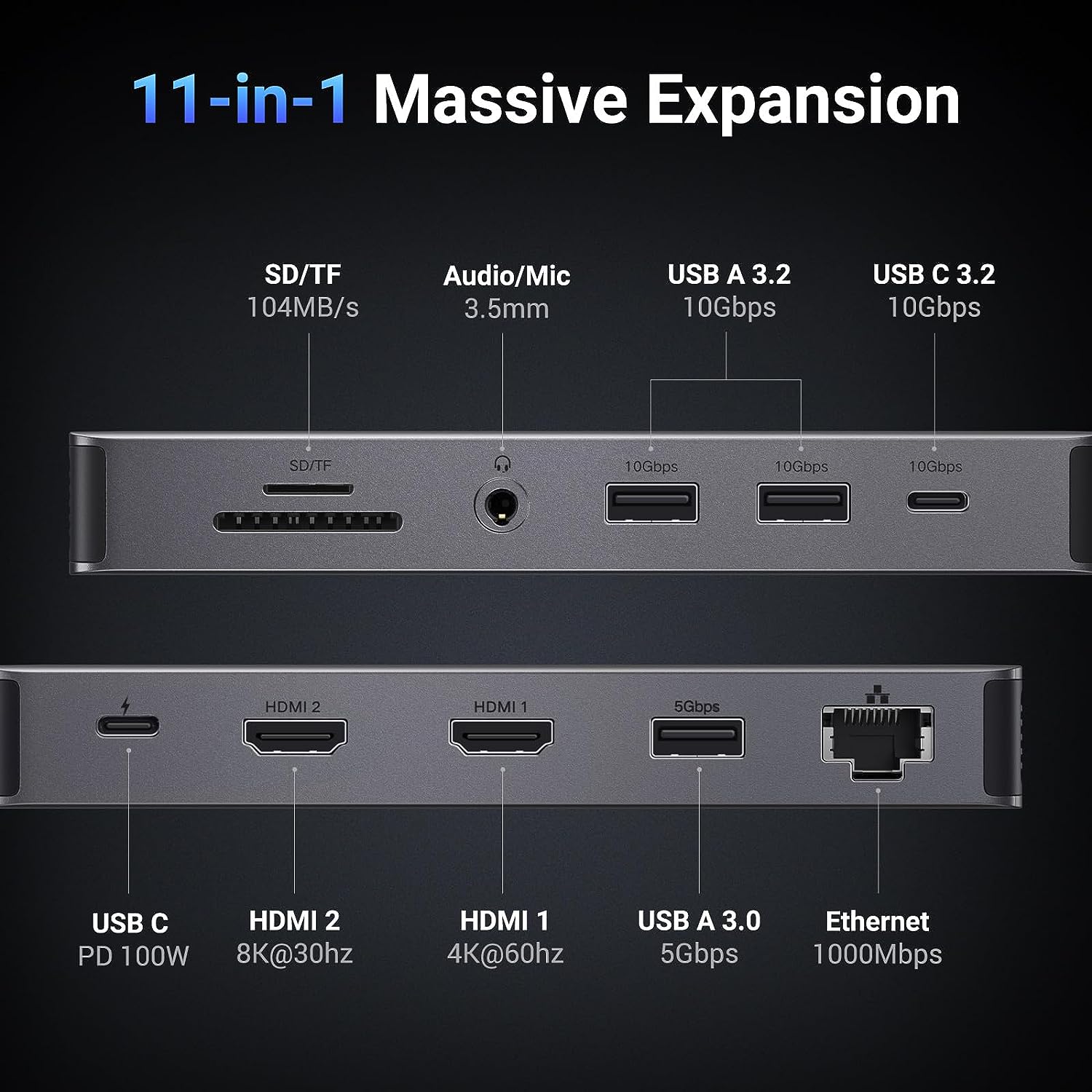 UGREEN Revodok Pro 211 Docking - Docking Station Usb C ulasan dan harga