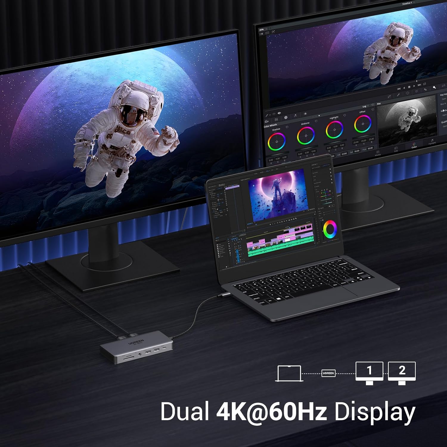 UGREEN Revodok Pro 211 Docking - Docking Station Usb C ulasan dan harga