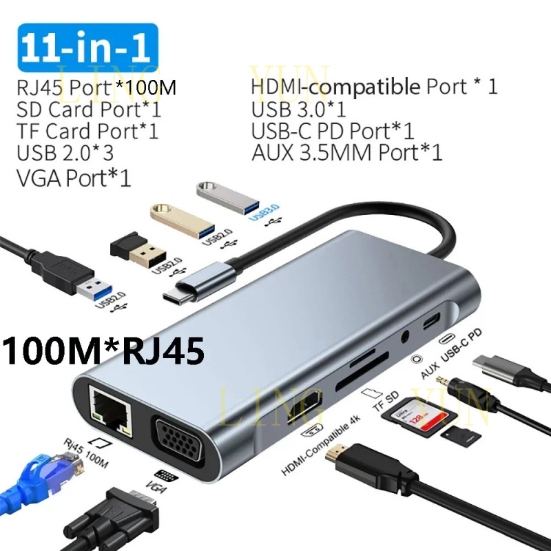 Z 11 Port USB C HUB Docking St - Docking Station Usb C ulasan dan harga